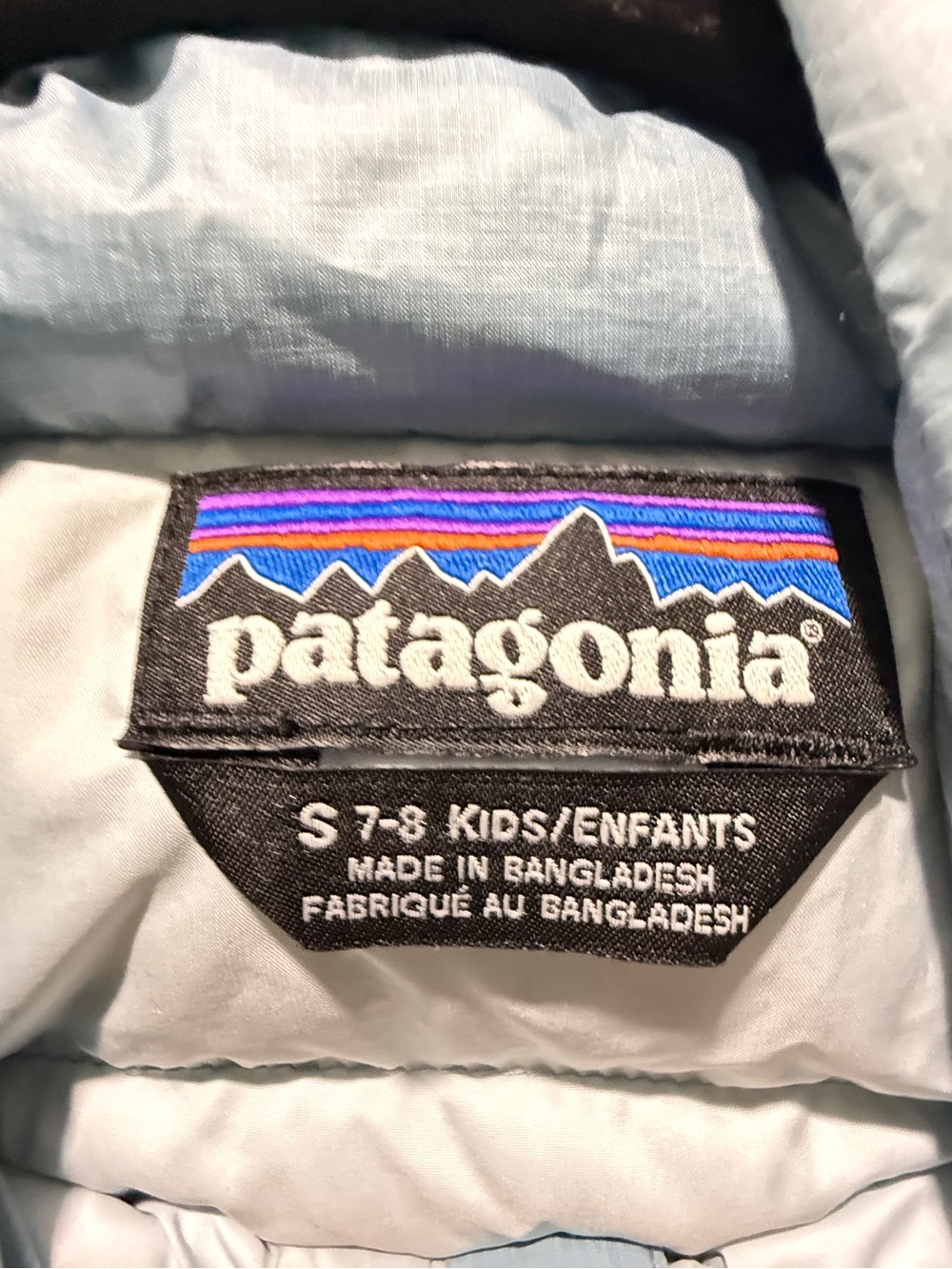 Patagonia Kids Light Blue Puffer Jacket - Picture 4 of 8